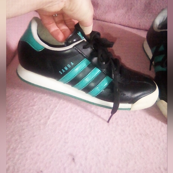 Adidas Shoes Unisex Size 5.5 Black & Green - Picture 5 of 13
